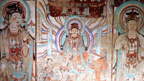 East Asian wall painting