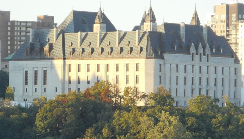 Supreme Court of Canada Building as seen from the Ottawa River