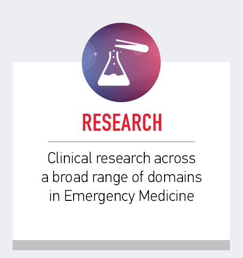 Research - Clinical research across a broad range of domains in Emergency Medicine
