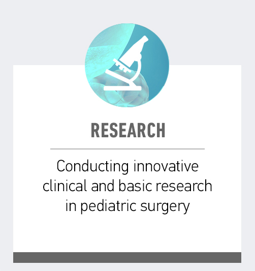 Research: Conducting innovative clinical and basic research in pediatric surgery