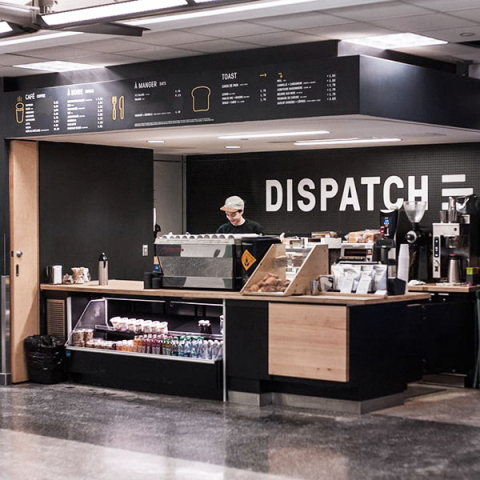 Photo du Dispatch, café sur le campus